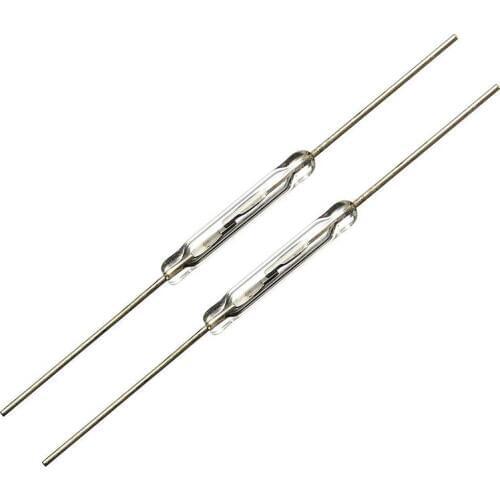 10 pcs Reed contact 14mm x 2mm Miniature reed contact Reed switch 44mm length