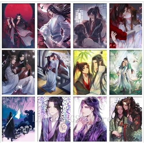 5D DIY Diamond Painting Anime Mo Dao Zu Shi Chen Qingling Chinese Painting By Numbers Embroidery Mosaic Cross Stitch Home Decor