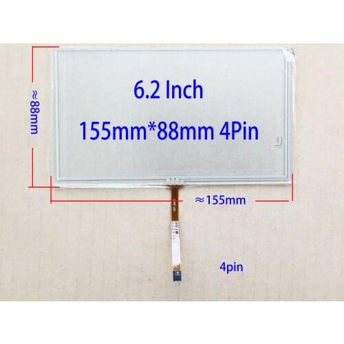 6.2/6.5 inch touch screen For Car radio carpc 4-pin resistive touch screen BRL75A