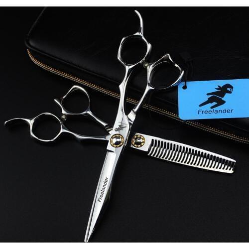 6 inch hairdressing scissors Japan 440C stainless steel bearing screw hair cutting scissors thinning grooming tools affordable