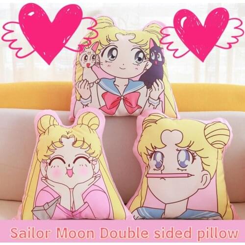Anime Peripherals Double Sided Special Shaped Cartoon Manga Kawaii Pillow Sofa Cushion Stuffed Plush Doll Toys Birthday Gifts