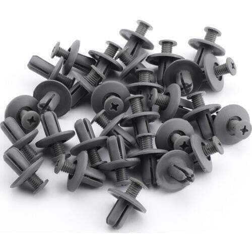 Car stickers 8mm Universal type Screw Rivet Fastener Car Mudguard For Audi A4 A6 C5 A3 A5 Q5 Q7 BMW E46 E39 E90 E36 E60 Peugeot