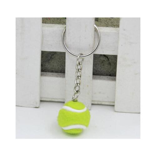 Mini tennis racket key chain key chain small gift Korean key ring pendant creative sports goods small
