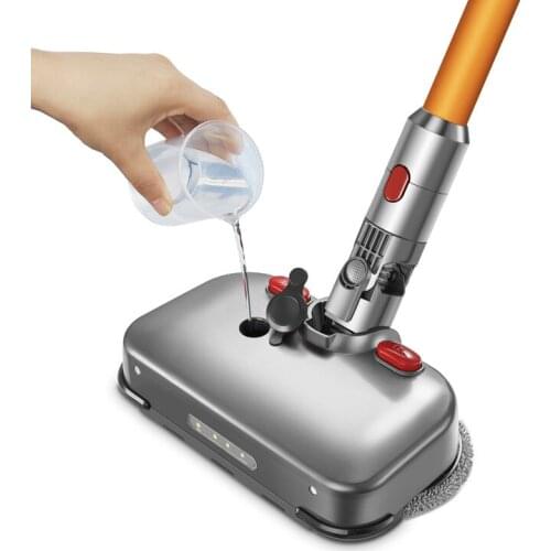 Electric Wet Dry Mopping Head with LED Light for Dyson V7 V8 V10 V11 Replaceable Parts with Mop Head Mop Pads Water Cup