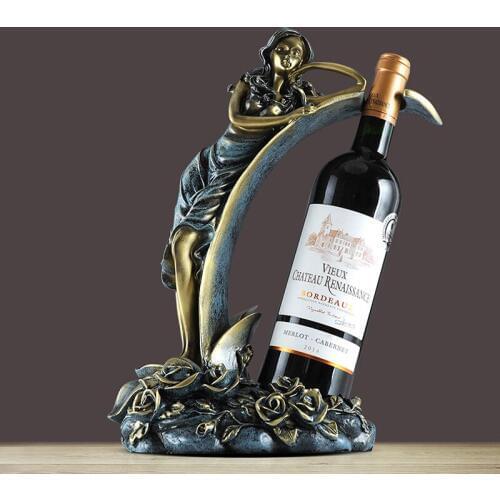 European red wine rack moving gift wine cabinet new house decoration red wine rack decoration home decor