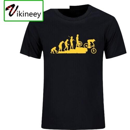 Mountain Biking Downhill Summer Funny tshirt T Shirt Men Punk Tops Hipster Cotton Bicycle T-Shirt Summer Casual Short Sleeve