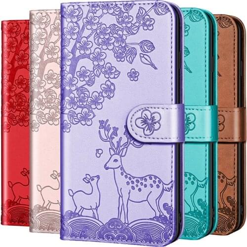 Deer Pattern Wallet Flip Leather Case For iPhone 13 Pro Max 12 mini 11 Pro 10 X XR XS 7 8 Plus SE 2020 Max Back Cover Housing