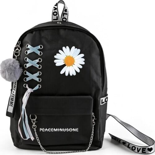 Kpop G-Dragon Daisy Backpack Big Capacity Bag Students Supplies PEACEMINUSONE Stationery Fans Collection jh416