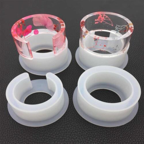Round Silicone Mold Casting Mould For Resin Epoxy Bangle Bracelet Craft Jewelry Making Mold DIY Tool