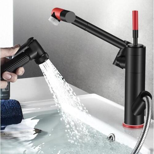 Bathroom Sink Faucet Brass Cold & Hot Rotation pull out Bathroom sink Faucet Basin Tap Toilet Sink Water Faucet Crane