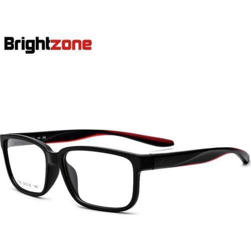 Brightzone Light-weight TR90 Run Motion Square Eyeglass Frames Optics Spectacle Basketball Eye Optician Oculos Grau Occhiali