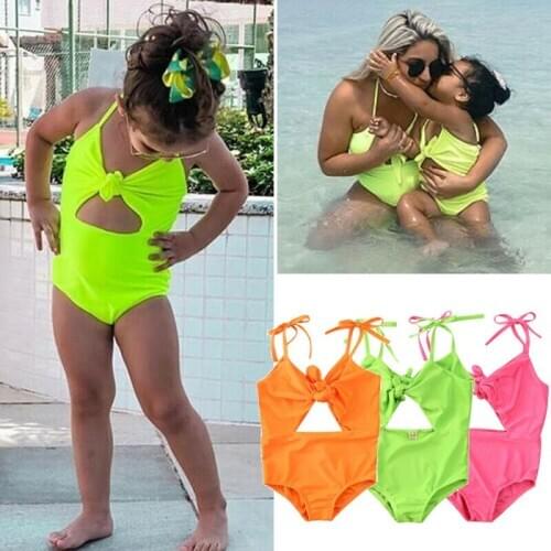 Summer Toddler Kids Baby Girl Swimsuit Swimwear Swimming Bikini Bathing Suit 1-5Y