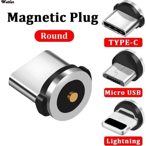 Magnetic Cable Plug Type C Micro USB C Plugs Fast Charging Adapter Phone Micro Usb Type-C Magnet Charger Plug For iphone Plugs