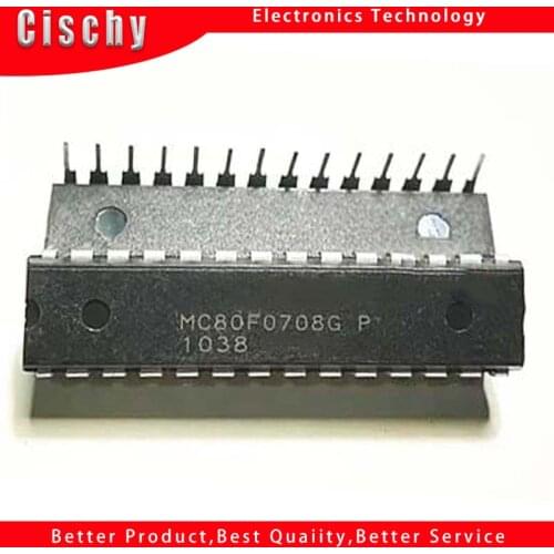 1PCS MC80F0708G MC80F0708GP DIP MC80F0708 DIP-28 new original In Stock
