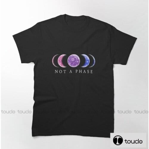 New Not A Phase Bisexual Pride Mens T Shirts Fashion T Shirt O Neck Short Sleeved T-Shirt Summer Tshir Unisex 80s shirt