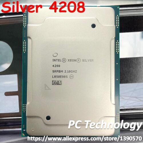 Original Intel Xeon Silver 4208 QS Silver4208 Processor 11M Cache 2.10GHz 8-cores 85W LGA3647 Scalable CPU free shipping