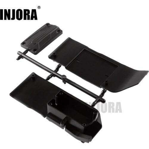 INJORA Plastic Side Guard+Receiver Box for RC Car AXIAL SCX10 II 90046 90047 90050 90060