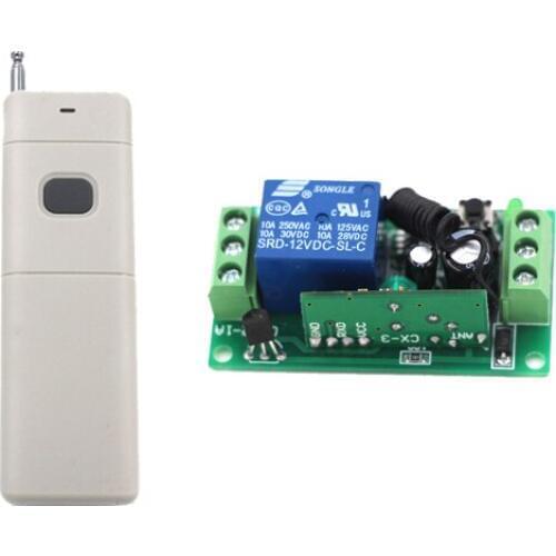 DC9V/12V/24V New Arrival Wireless Remote Control Receiver Transmitter Learning Light Lamp 315/433MHZ SKU6000