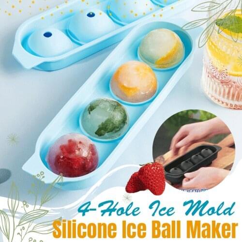 Silicone 5cm big Ice Ball Mold Ice Cube Moulds DIY Ice Ball ice Cream Maker For cocktail Whiskey Kitchen Bar Tools Accessories