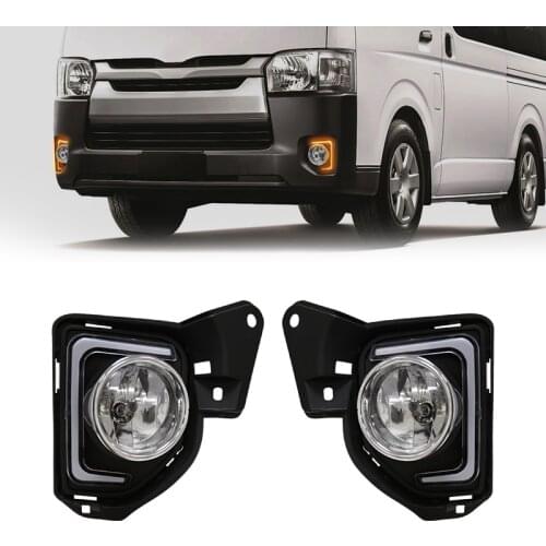 Magic ColorM OEM High Quality Chrome Spot Fog Lamp Assembly Kit For TOYOTA HIACE COMMUTER 2014-ON Brightness Halogen Fog Light