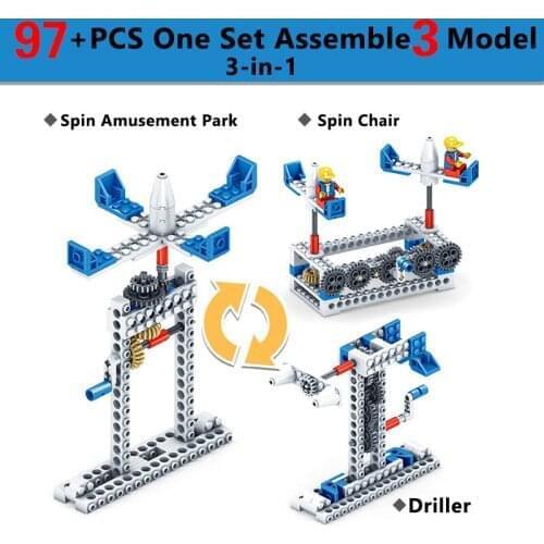 3 in 1 Technic Brick Compatible Major Brand Toys Island Building Block Road Track Classic Collections
