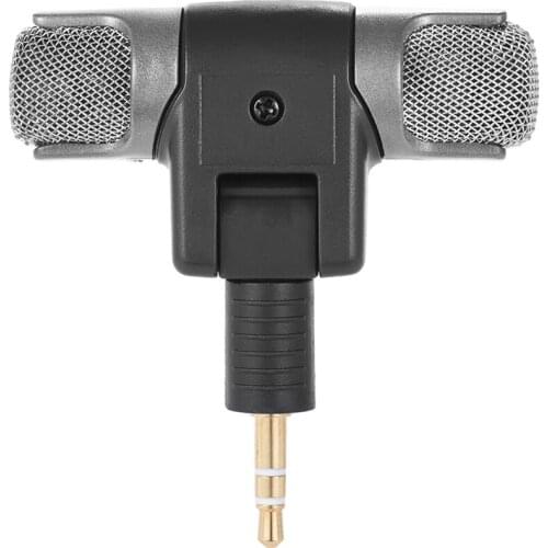 External Stereo Mic Microphone with 3.5mm to Mini USB Micro Adapter Cable for GoPro Hero 3 3+ 4 for AEE Sports Action Camera