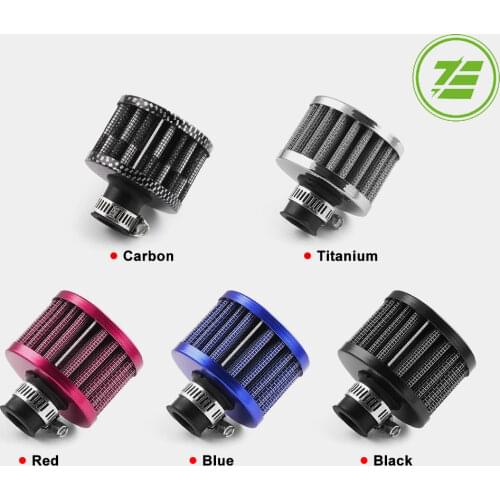 Air Filter GM 12 Mm 1 Inch Motorcycle Cold Air Intake High Flow Crankcase Ventilation Cover Micro Ventilation Filter
