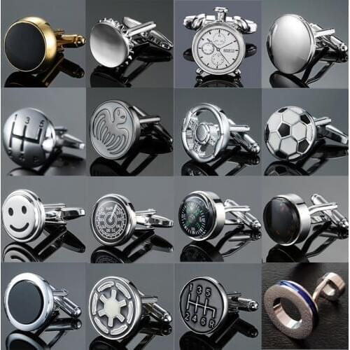 High Quality Mens French Shirts for Cufflinks Circular Gear Speedometer Cuff Links Designer Brand Mens Gift Jewelry Accosseries