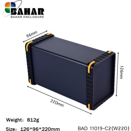 Bahar enclosure BAD11019-W220 aluminum case. Electronic equipment instrument box. Metal case.DIY junction box 126X96X220mm