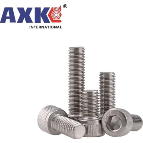 10pcs US Coarse thread UNC 1/4-20*L 304 A2-70 stainless steel Hex Hexagon Socket Cap Allen Head Screw Bolt Length = 5/16" - 4"
