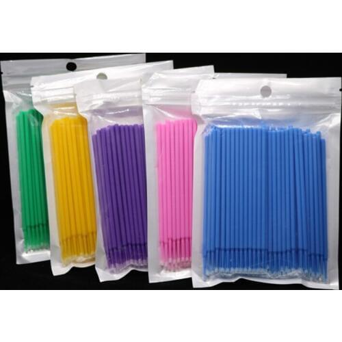 100pcs Disposable Microbrushing One-time Brushes Liquid Lipstick Lipgloss Brush Cosmetic Wands Applicator Lip Makeup Brushes