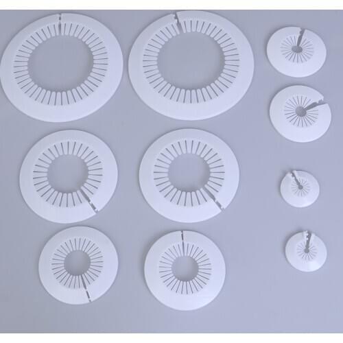 2 Pcs Wall Hole Duct Cover Shower Faucet Angle Valve Pipe Plug Decoration Cover Pipe Fittings Accessories