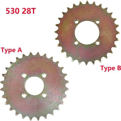 530 28T 28 teeth 28 tooth 41mm 55mm Chains Sprockets Motorcycle Chain Rear Sprocket For 110cc 125cc 140cc Dirt Pit Bike