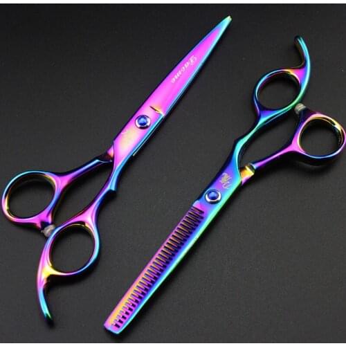 6inch Professional Hairdressers Cutting Scissors Thinning Shears Hair Clipper(Regular Scissors/Thinning Scissors)