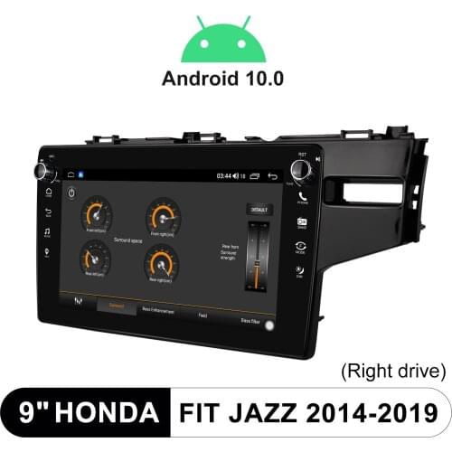 9" Android Head Unit Car Navigation Autoradio Bluetooth Car Radio Stereo Apple CarPlay For Honda Fit Jazz 2014-2019 Right Drive