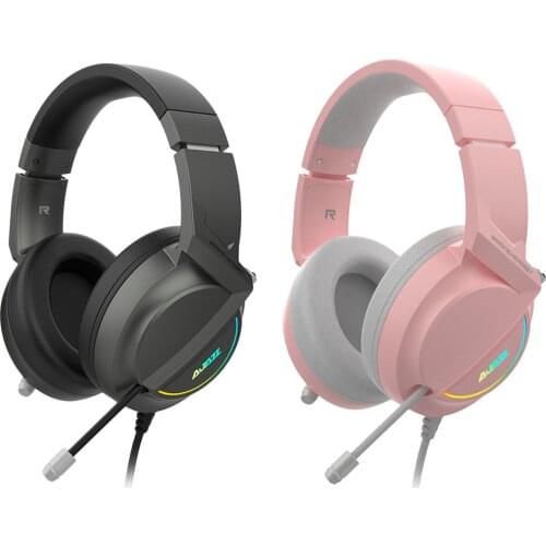 Ajazz AX365 Gaming Headset 7.1 Channel Surround Wired Headphones w/ Retractable MIC For Desktop Laptop