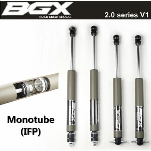 BGX MonoTube / IFP 2.0 Series V1 Shocks for 07-18 J-eep W-rangler JK 0-1" Lift kit