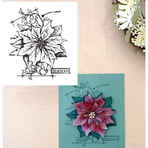 Bouquet of Flowers Clear Stamps For DIY Scrapbooking/Craft Supplies Bullet Journal Background Rubber Stamp Sentiment Card Making