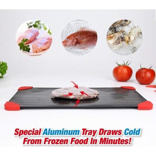 Fast Defrost Tray Thaw Frozen Food Quick Defrosting Plate Defrosting Board Kitchen Accessories Gadget Tools