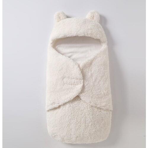 Baby sleeping bag newborn split leg swaddling warm and plush quilt