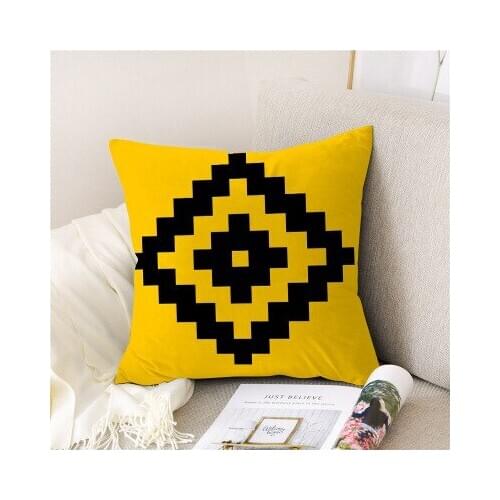 Home Linen Pillow Case Peach Skin Sofa Pillow Household Goods Comfortable Fashion Square Pillow