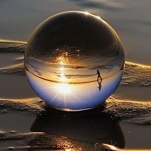 Crystal Ball Large Transparent Crystal Ball Rainbow Photo Clear Glass Sphere Photography Props Gifts New Crystal Decorative Ball