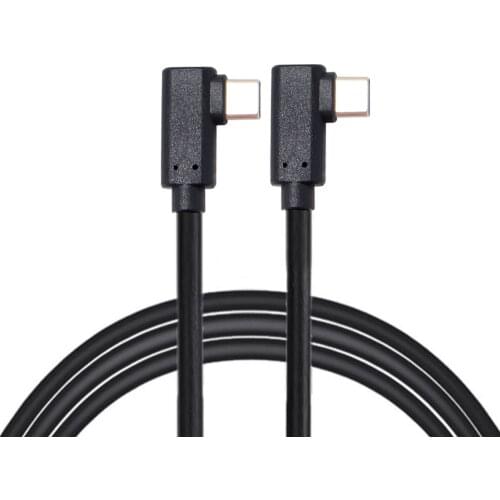 Xiwai USB-C Type-C to Type-C Cable Gen2 10Gbps 65W Dual 90 Degree Left Right Angled Type