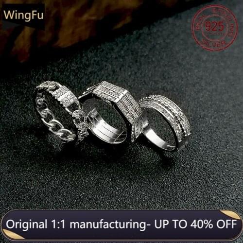 S925 sterling silver fashion women inlaid sparkling zircon silver ring monaco jewelry gift