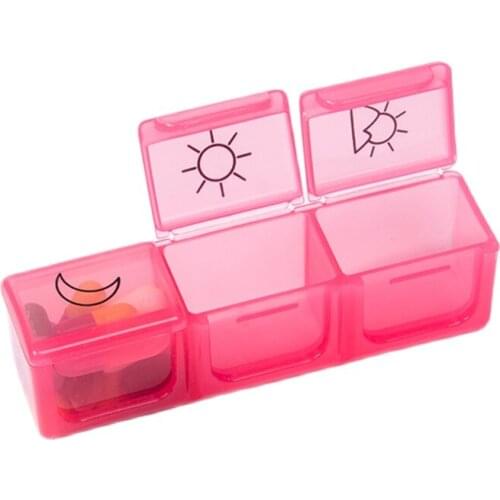 Pill Storage Box Medicine Case 7 Day Organizer 21 Compartments 3 Times For Travel EK-New