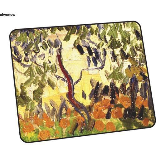 Van gogh mouse pad locked edge 30x25cm mousepads best gaming mousepad gamer High-end personalized mouse pads keyboard pc pad