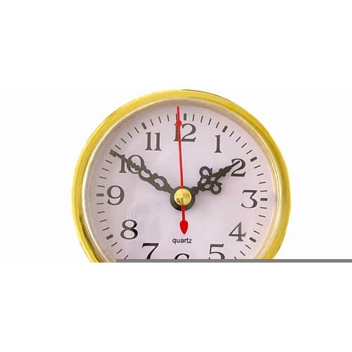 2PCS Gold Diameter 80mm Quartz Insert Clock Built - in Clock DIY Desk Clock Kits