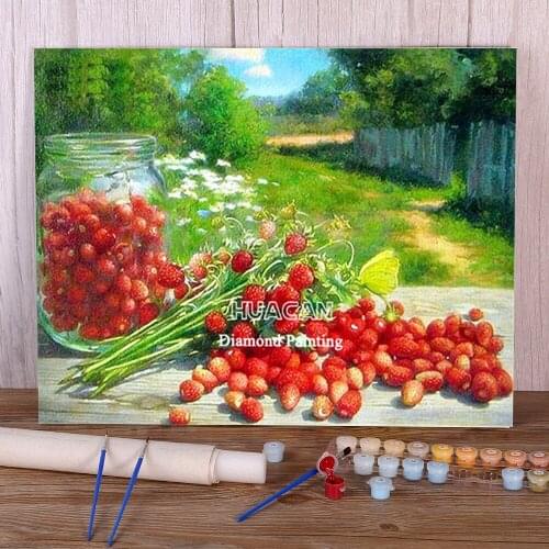 Flowers Fruit Coloring By Numbers Painting Set Oil Paints 50*70 Paiting By Numbers Wall Paintings For Kids Wholesale