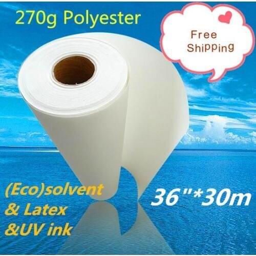 36in x 30m printable printing prints 100% polyester inkjet canvas