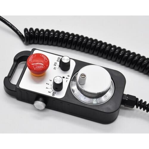 Pulse Generator Manual Pendant Handwheel for FAGOR Siemens MITSUBISHI 4/6 Axis Inc Mpg FANUC System 5V Ask MPG-4